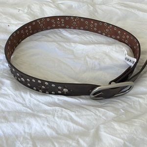Brown western belt